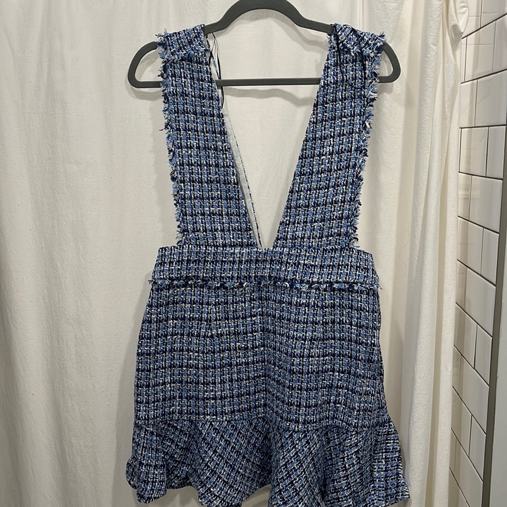 NWT Zara Tweed Checker Jumper Dress // Size M